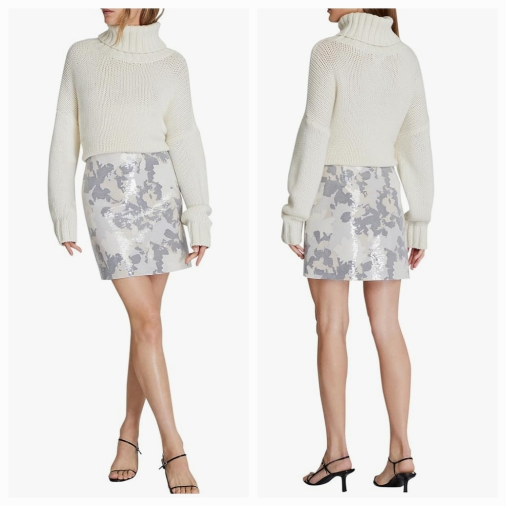 Club Monaco Sequin Mini Skirt Women's Size 12 NEW with Tags
